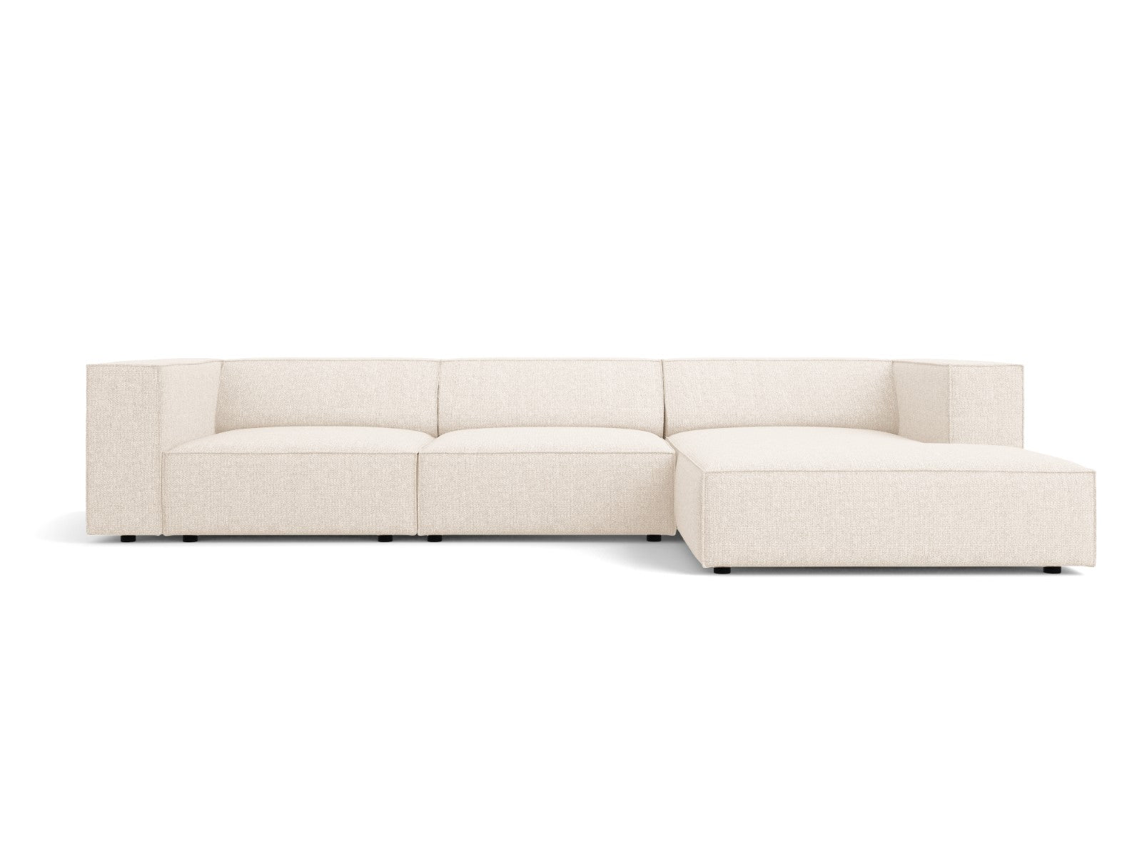 Cosmopolitan Design rechter hoekbank Arendal 4-zits, chenille, lichtbe
