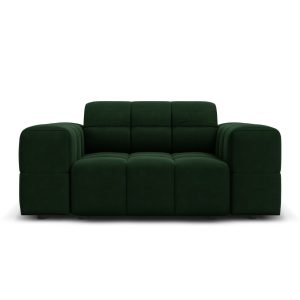 Cosmopolitan Design Fauteuil Chicago flueel flessengroen – 102x132x78c Cosmopolitan Design Fauteuil Chicago flueel flessengroen – 102x132x78c