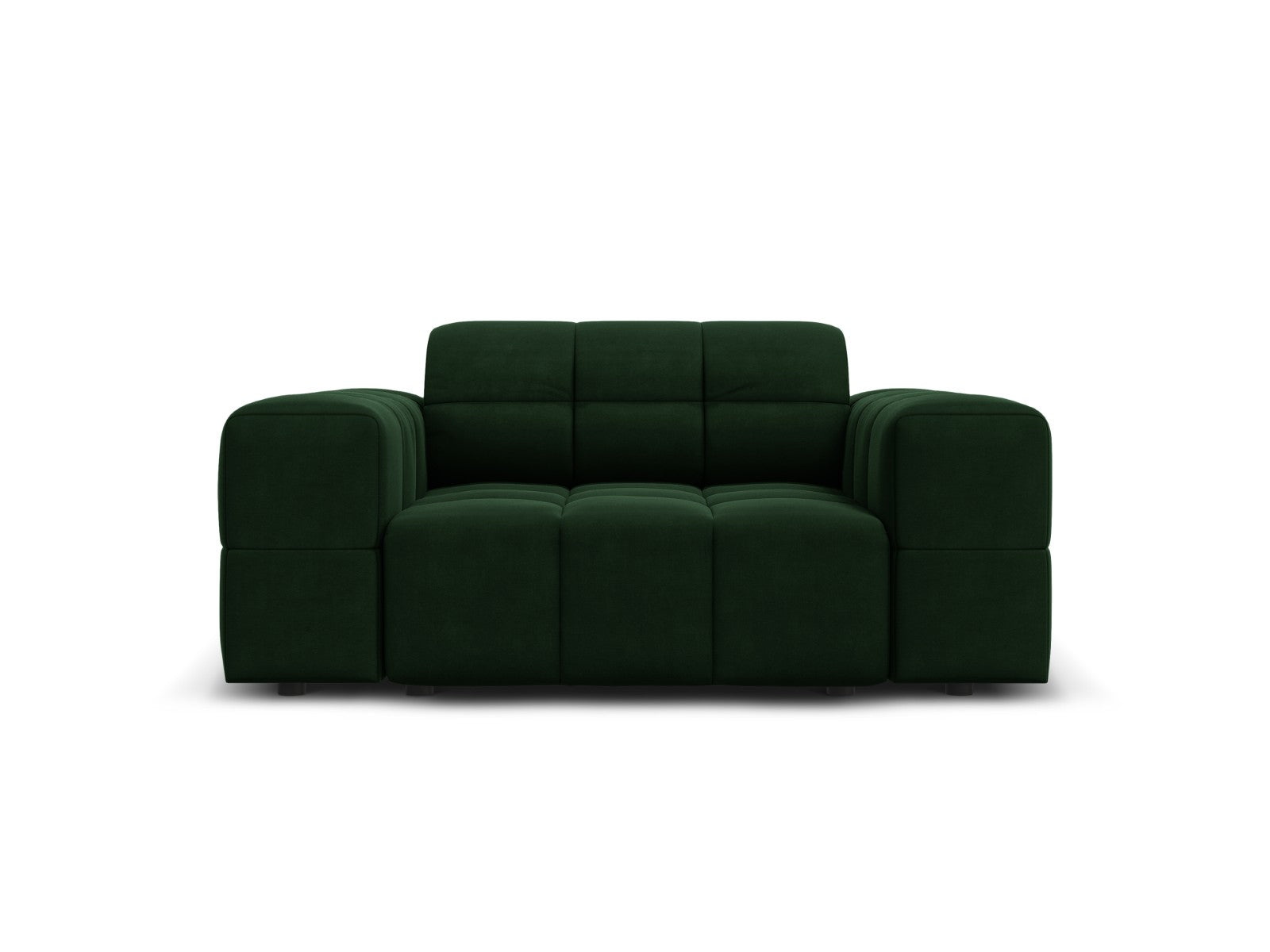 Cosmopolitan Design Fauteuil Chicago flueel flessengroen - 102x132x78c