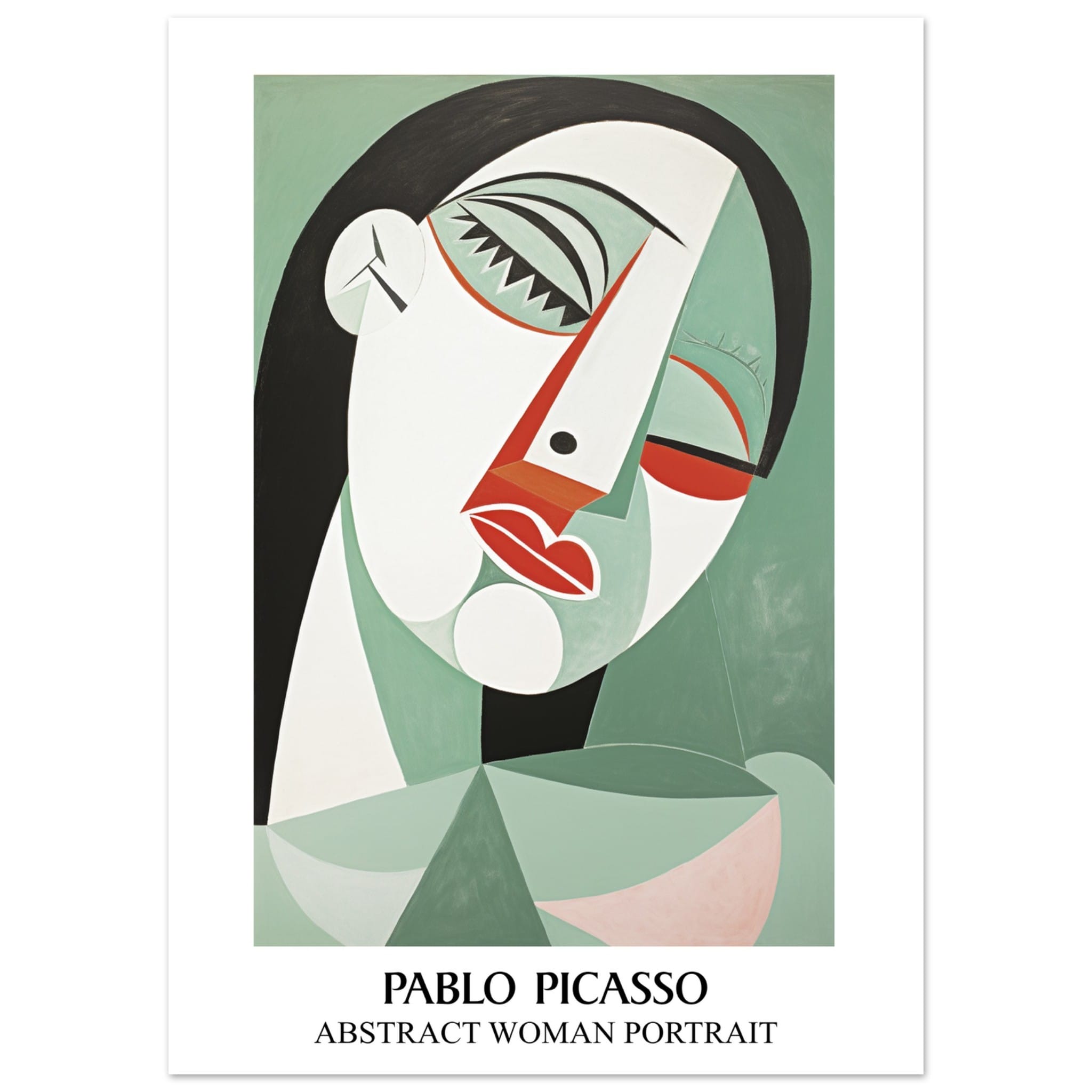 Artfulprints Poster Pablo Picasso - Abstract woman portrait - 50x70 cm