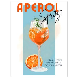 Artfulprints Poster Aperol Spritz – Blue – 30×40 cm – Blauw Artfulprints Poster Aperol Spritz – Blue – 30×40 cm – Blauw