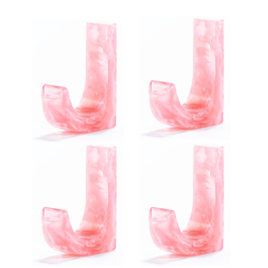 Brût Homeware | Set van 4 Kapstokhaken | Pavone | Roze Brût Homeware | Set van 4 Kapstokhaken | Pavone | Roze
