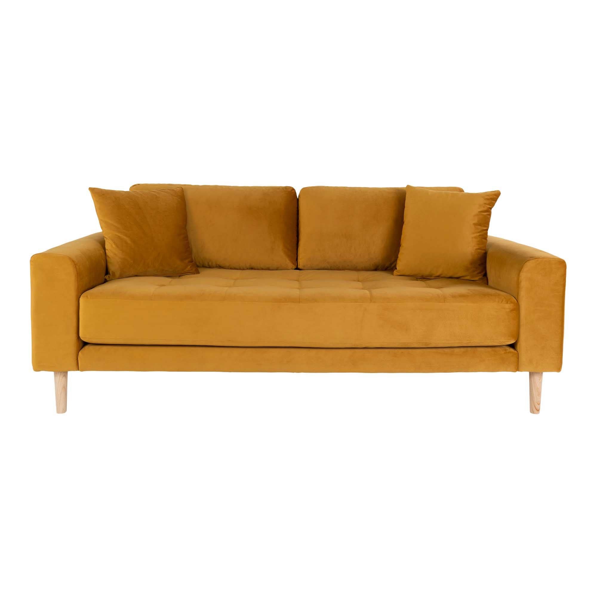 BRAM Bank Carmi - Zits - 93 x 76 cm - Mosterdgeel