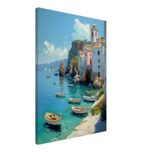 Artfulprints Canvas Harbour breeze canvas – 50×70 cm – Blauw Artfulprints Canvas Harbour breeze canvas – 50×70 cm – Blauw