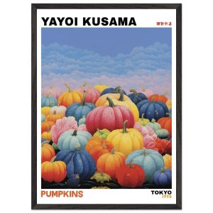 Artfulprints Poster met Lijst Yayoi Kusama – Pumpkins – 50×70 cm – Mee Artfulprints Poster met Lijst Yayoi Kusama – Pumpkins – 50×70 cm – Mee