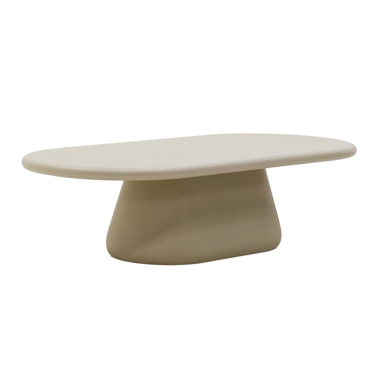 DÉJA Living Salontafel Riva Ovaal - Eco Composiet - 140x65x39cm