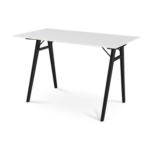 Artichok Rover houten bureau wit – zwart houten onderstel – 120 x 60 c Artichok Rover houten bureau wit – zwart houten onderstel – 120 x 60 c