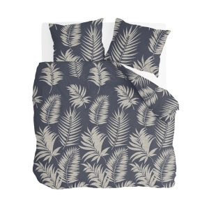 Byrklund – Dekbedovertrek Pretty Palm – 200×220 cm – Grijs / Blauw Byrklund – Dekbedovertrek Pretty Palm – 200×220 cm – Grijs / Blauw