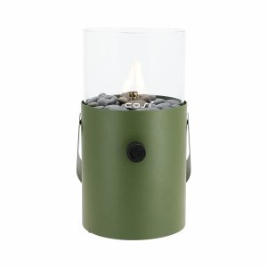 Cosi Fires sfeerhaardje Cosiscoop Original – moss green – Ø16 x 30 cm