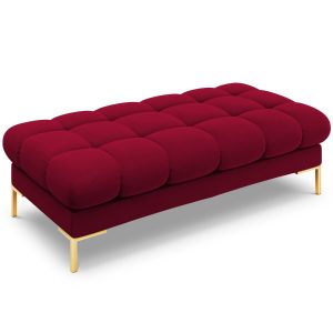 Cosmopolitan Design Bank Bali 2-zits, flueel, rood – 62x133x40cm Cosmopolitan Design Bank Bali 2-zits, flueel, rood – 62x133x40cm