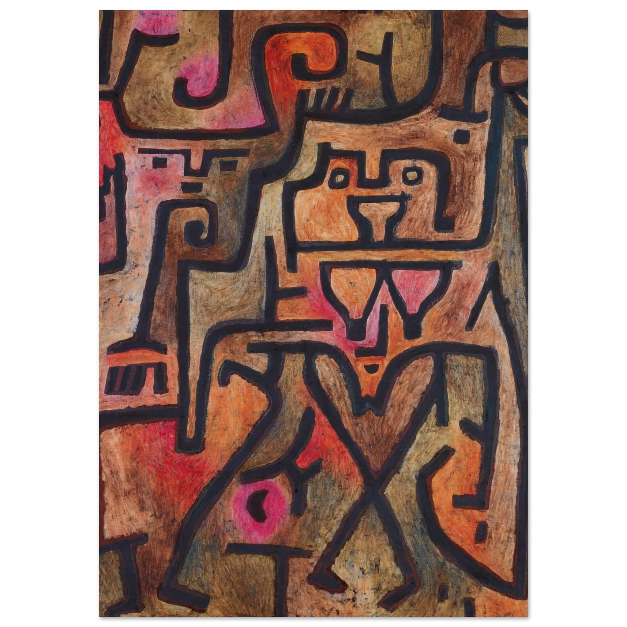 Artfulprints Paul Klee - Forest witches poster A4 21x29.7 cm