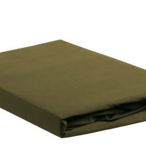 Ambiante – Katoen – Hoeslaken – 160×220 cm – Olijfgroen Ambiante – Katoen – Hoeslaken – 160×220 cm – Olijfgroen