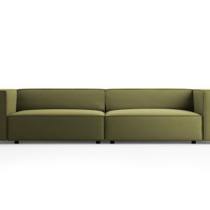 Cosmopolitan Design Bank Arendal 4-zits, flueel, lichtgroen – 102x244x Cosmopolitan Design Bank Arendal 4-zits, flueel, lichtgroen – 102x244x