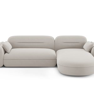 Cosmopolitan Design Modulaire hoekbank rechts Sydney 4-zits, flueel, l Cosmopolitan Design Modulaire hoekbank rechts Sydney 4-zits, flueel, l
