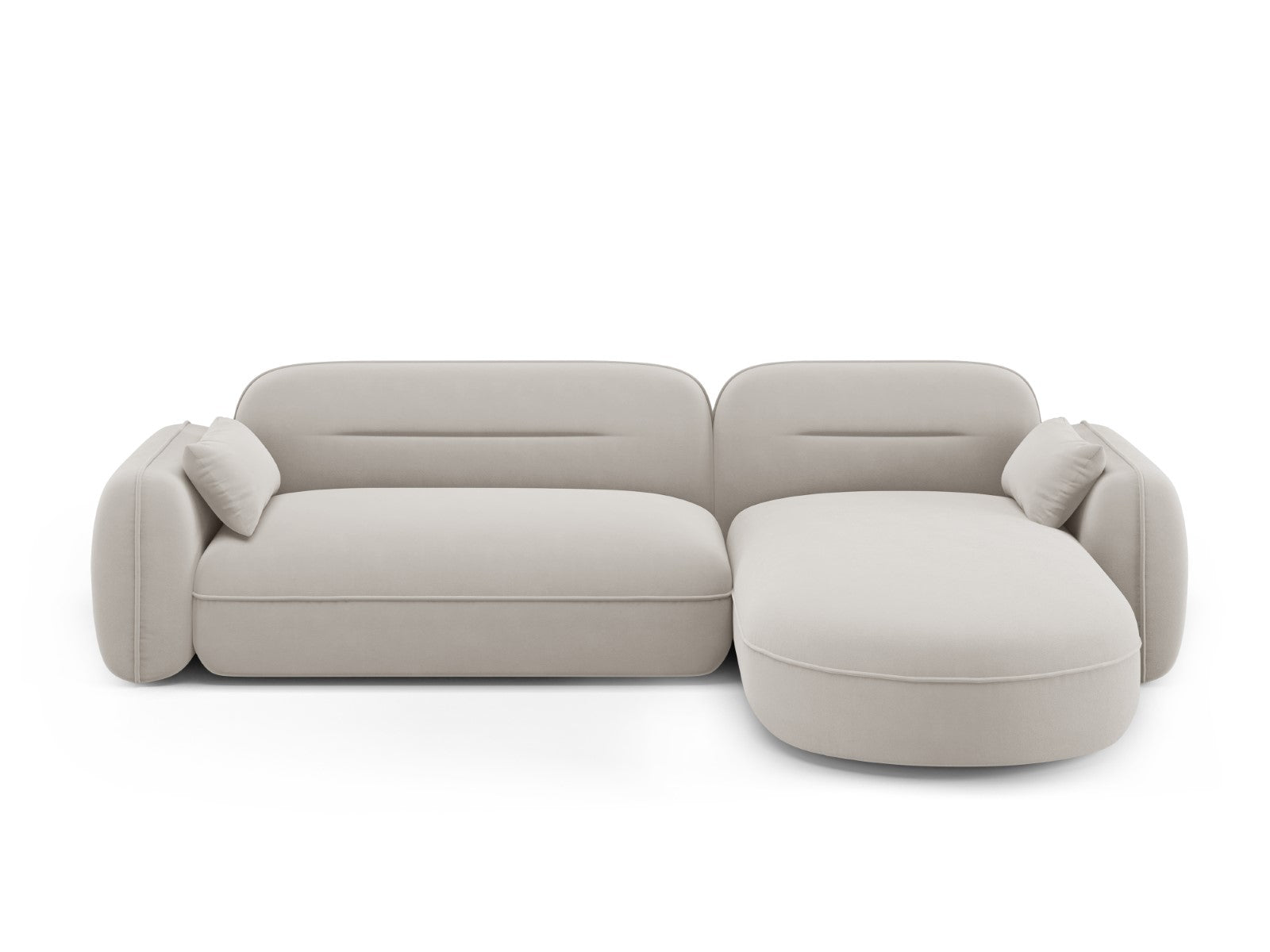 Cosmopolitan Design Modulaire hoekbank rechts Sydney 4-zits, flueel, l