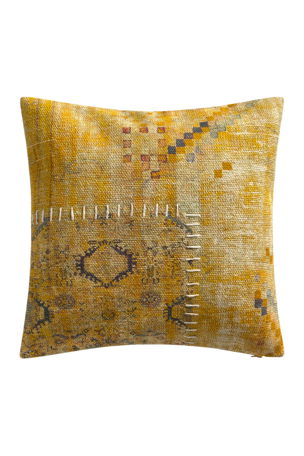 Calma House Kussenhoes Dinka - Mosterd - 45x45