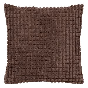 ROME – sierkussen 45×45 cm – effen kleur – 3D-structuur – Chocolate Ma ROME – sierkussen 45×45 cm – effen kleur – 3D-structuur – Chocolate Ma