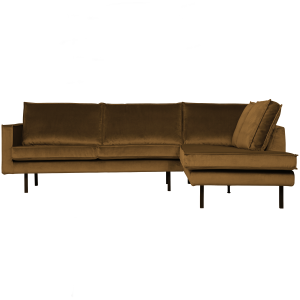 WOOOD hoekbank rechts Rodeo – Velvet – Honinggeel – 85x266x213 WOOOD hoekbank rechts Rodeo – Velvet – Honinggeel – 85x266x213
