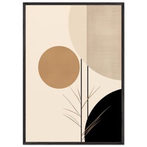 Artfulprints Poster met Lijst Japandi abstract II – 70×100 cm – Meerkl Artfulprints Poster met Lijst Japandi abstract II – 70×100 cm – Meerkl