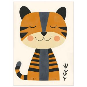 Artfulprints Poster Kleine tijger – 50×70 cm – Oranje Artfulprints Poster Kleine tijger – 50×70 cm – Oranje