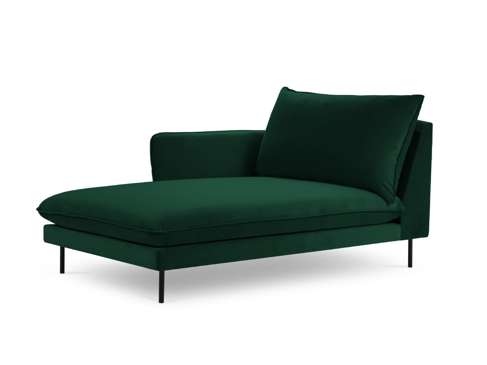Cosmopolitan Design linker meridiaan Vienna flueel, flessengroen - 170