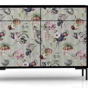 Dressoir MDF 2 deuren en 2 lades met print CHAMPETRES Dressoir MDF 2 deuren en 2 lades met print CHAMPETRES