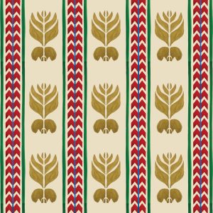 Catchii Behang Ikat Stripes pastel sand Catchii Behang Ikat Stripes pastel sand