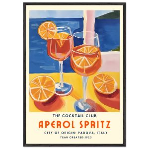 Artfulprints Poster met Lijst Aperol Spritz – The cocktail club I – 70