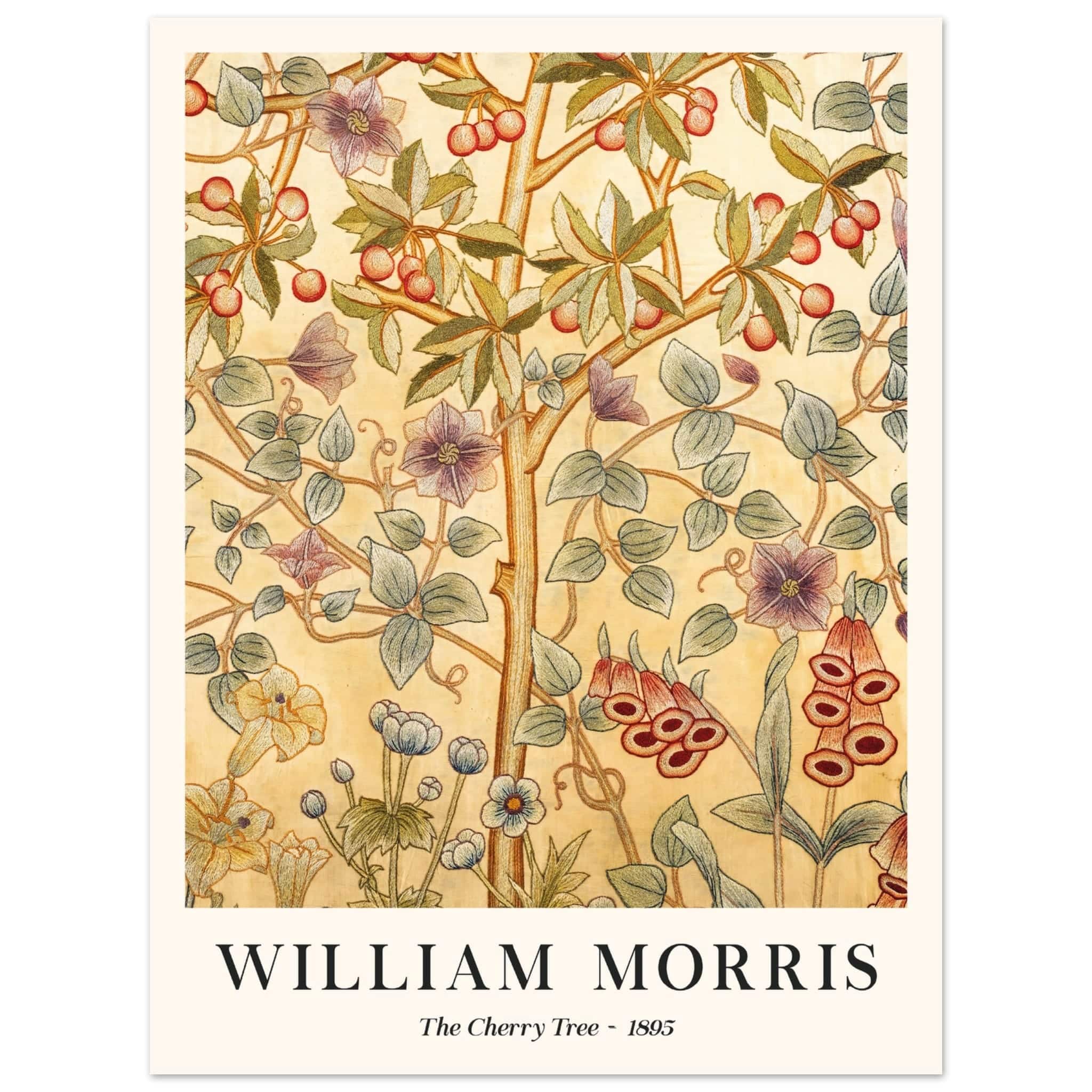 Artfulprints Poster William Morris - The cherry tree 1895 II - 30x40 c
