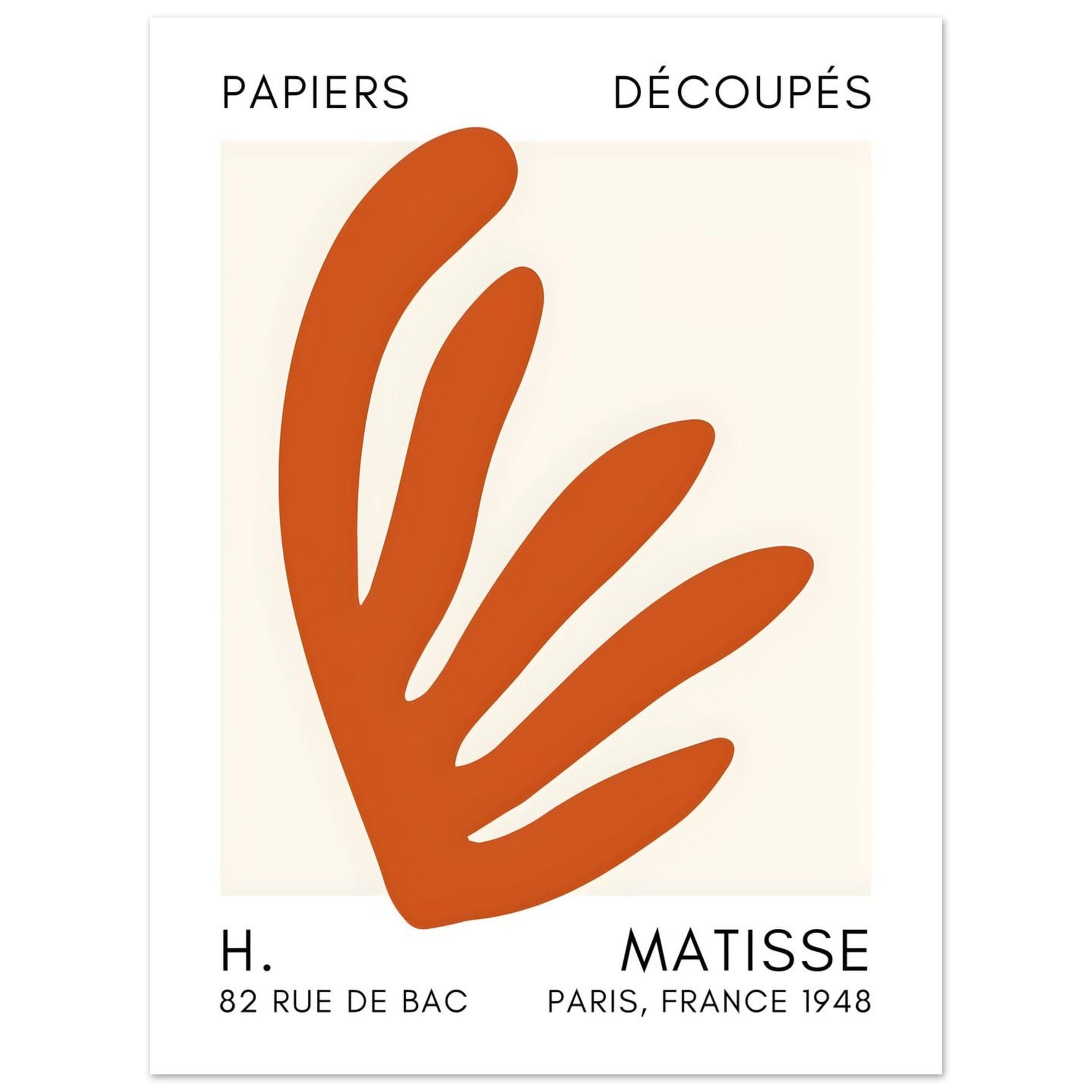 Artfulprints Poster Matisse – Aquatic impression orange - 30x40 cm - O