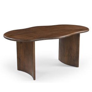 DÉJA Living Eettafel Tornio – Organisch Donkerbruin Hout – 180x110x76c DÉJA Living Eettafel Tornio – Organisch Donkerbruin Hout – 180x110x76c