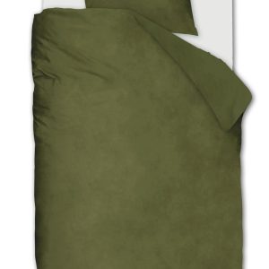 Ambiante Dekbedovertrek Velvety – 140 x 200/220 cm – Groen Ambiante Dekbedovertrek Velvety – 140 x 200/220 cm – Groen