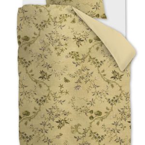 Beddinghouse dekbedovertrek Charlotte – 140×200/220 cm – olijfgroen Beddinghouse dekbedovertrek Charlotte – 140×200/220 cm – olijfgroen