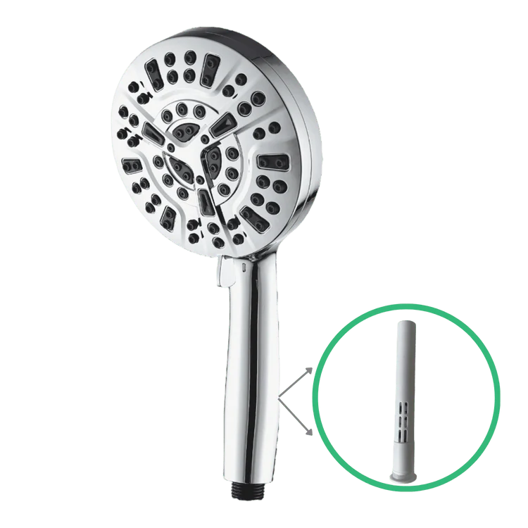 ClearFlow – Luxe Douchekop Met 10 Standen en Waterfilter