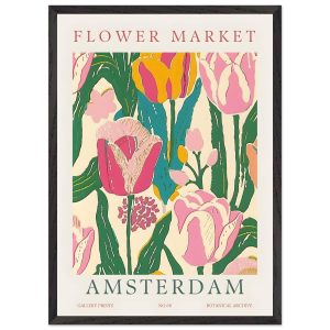 Artfulprints Poster met Lijst Flower market – Amsterdam II – 50×70 cm Artfulprints Poster met Lijst Flower market – Amsterdam II – 50×70 cm