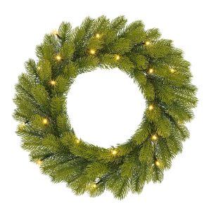Black Box Trees Nagoya Kerstkrans met LED Verlichting – H12 x Ø45 cm – Black Box Trees Nagoya Kerstkrans met LED Verlichting – H12 x Ø45 cm –