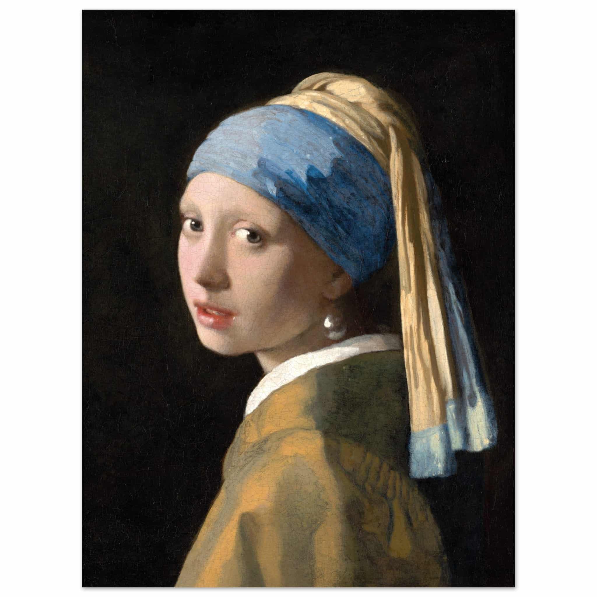 Artfulprints Poster Johannes Vermeer - Meisje met de parel - 30x40 cm