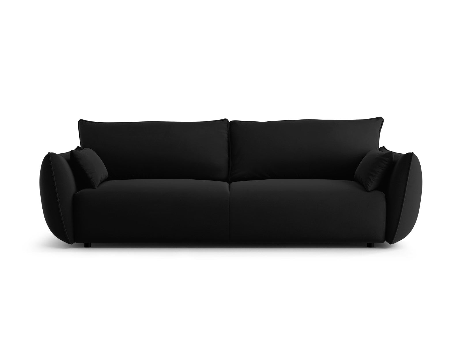 Cosmopolitan Design Slaapbank met opbergdoos Matera 3-zits, flueel zwa