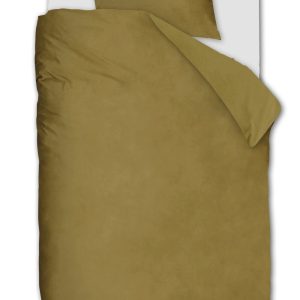 Ambiante Dekbedovertrek Velvety – 140 x 200/220 cm – Oker Ambiante Dekbedovertrek Velvety – 140 x 200/220 cm – Oker