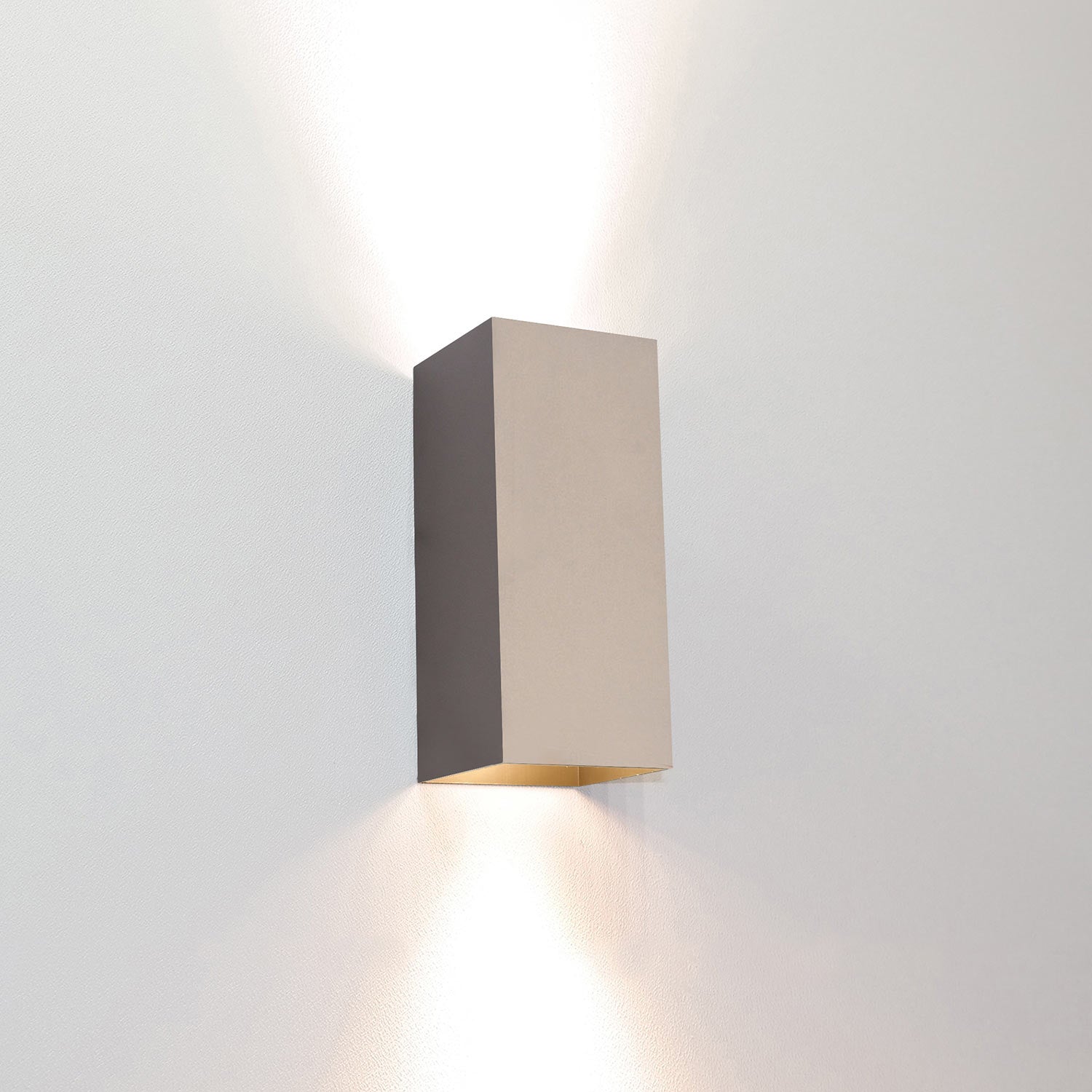 Artdelight wandlamp Dante - 2 lichts - 6.7 x 15.4 cm - champagne