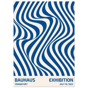 Artfulprints Poster Bauhaus – Exhibition Frankfurt blue – 50×70 cm – B Artfulprints Poster Bauhaus – Exhibition Frankfurt blue – 50×70 cm – B