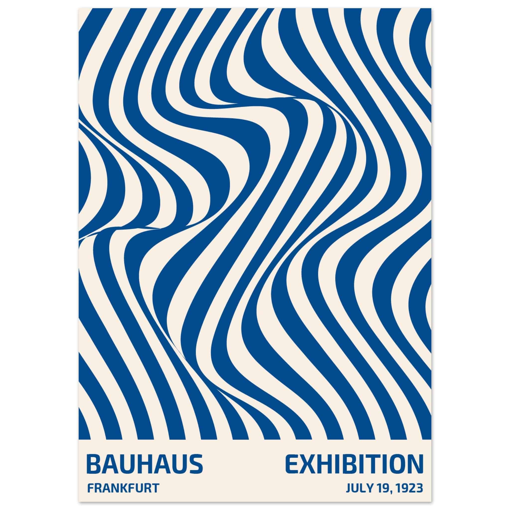Artfulprints Poster Bauhaus - Exhibition Frankfurt blue - 50x70 cm - B