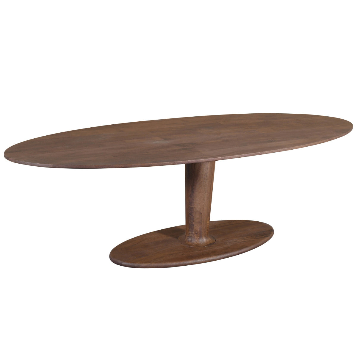 DÉJA Living Eettafel Xàtiva - Ovaal Donkerbruin Mangohout - 200x100x76