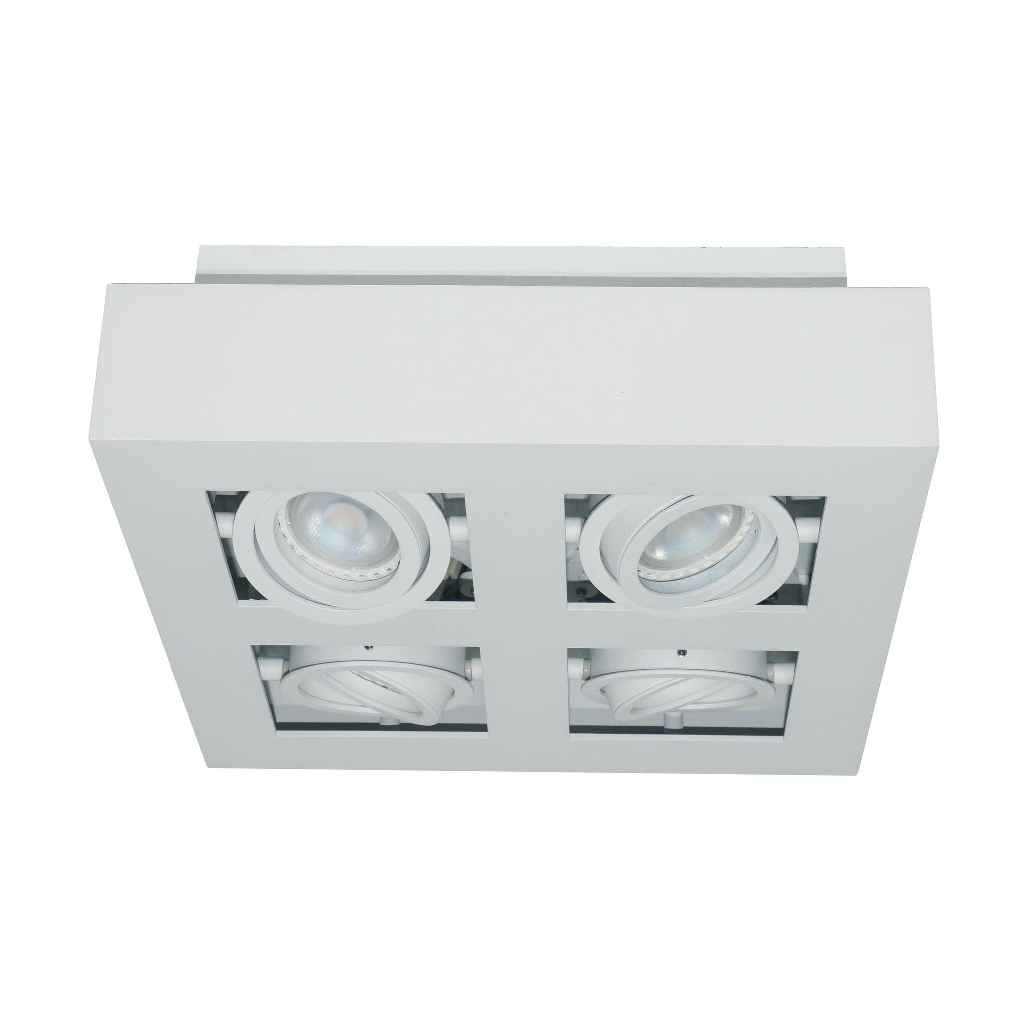 Artdelight spot Bosco - 4 lichts - 25 x 8.6 cm - wit
