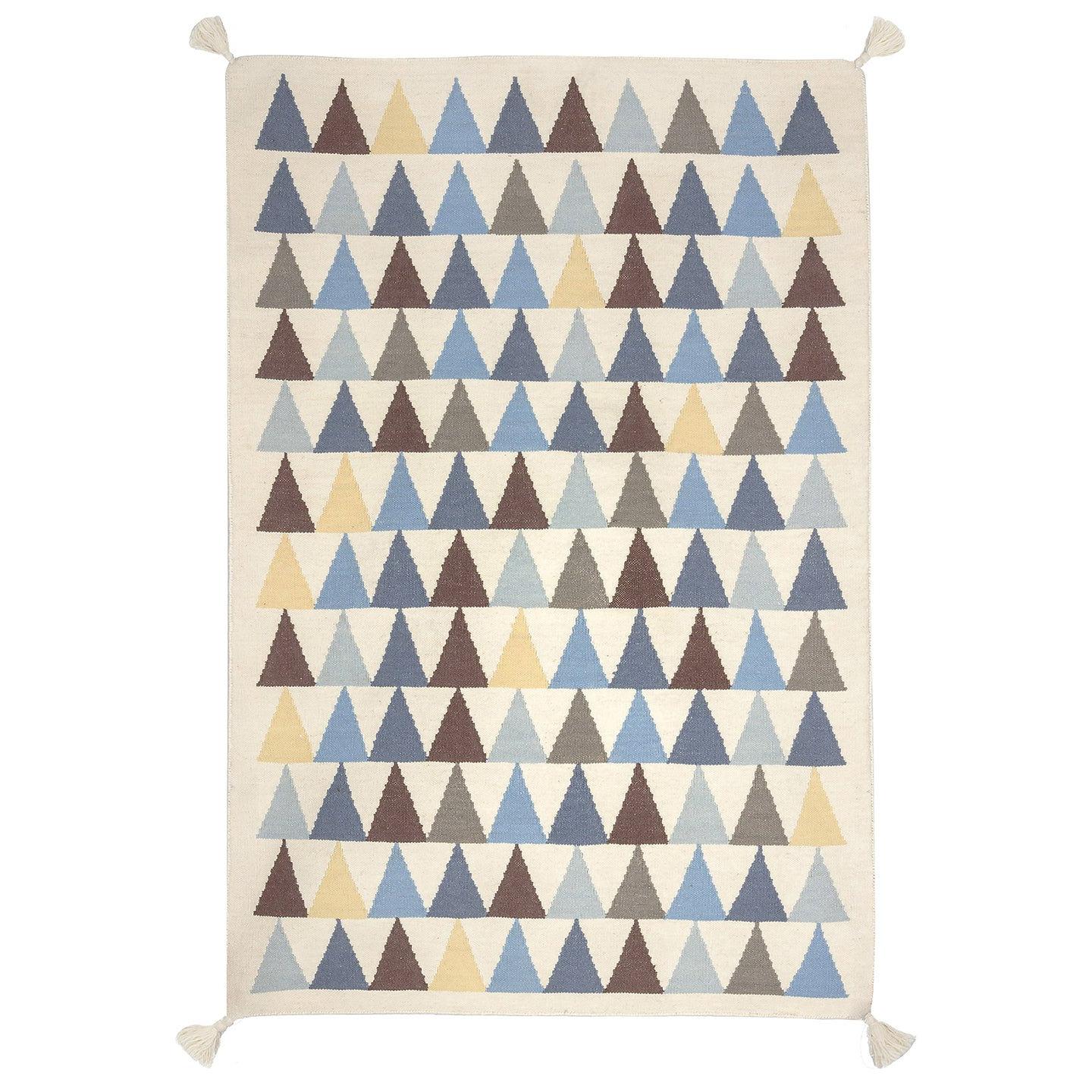 AFK Living vloerkleed Triangles - voor kinderen - Katoen - 110 x 160 c