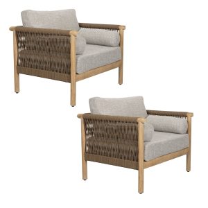 Dutchbone Oasis Outdoor Lounge Stoel – Set van 2