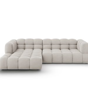 Cosmopolitan Design Modulaire hoekbank links Sky 4-zits, flueel, licht Cosmopolitan Design Modulaire hoekbank links Sky 4-zits, flueel, licht