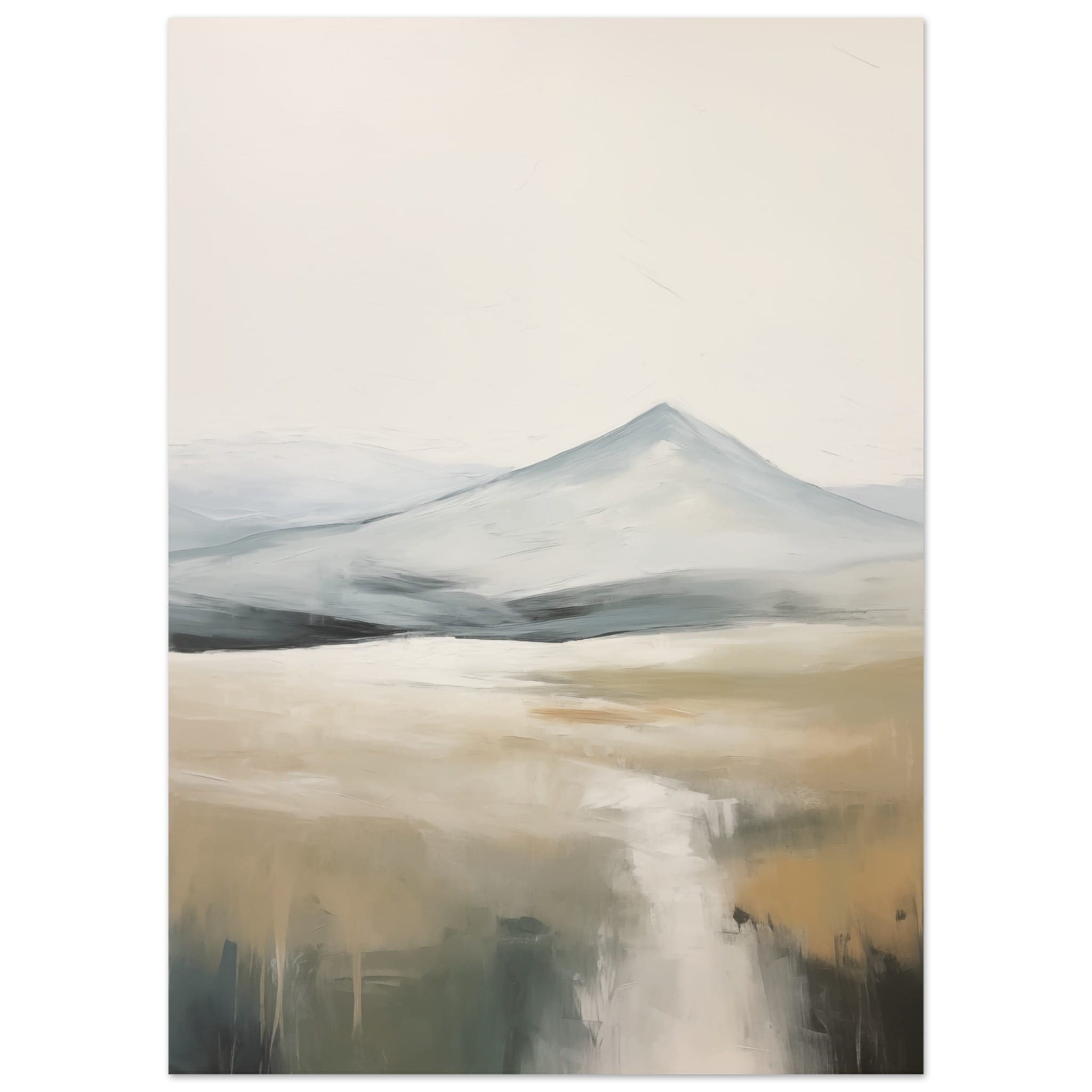 Artfulprints Poster Abstract - Fuji path 2 - 50x70 cm - Meerkleurig
