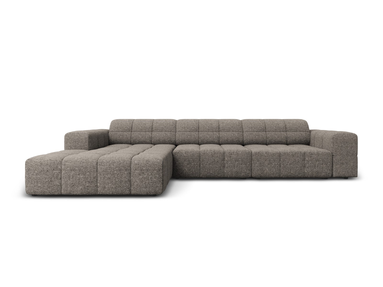 Cosmopolitan Design linker hoekbank Chicago 4-zits, chenille grijs - 1