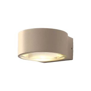 Artdelight wandlamp Hudson – 2 lichts – 12 x 6.5 cm – champagne Artdelight wandlamp Hudson – 2 lichts – 12 x 6.5 cm – champagne